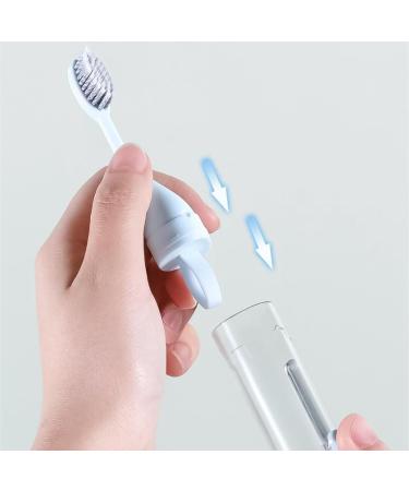 Buy OAIEU Portable Foldable All-in-One Travel Accessories Set - Refillable Toothpaste Tube & Toothbrush (Blue) | Perfect for International Travelers - Buy Online on GoSupps.com