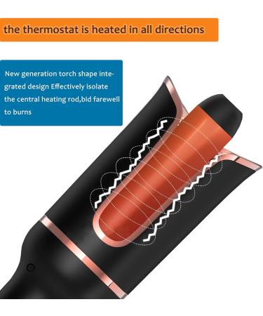 1 Inch Automatic Hair Curler - Anti-Tangle Anti-Scald Ceramic Barrel with 3 Temperatures for Perfect Curls - International Shipping Available - Buy Online on GoSupps.com