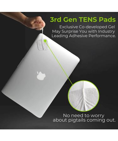 AUVON TENS Unit Replacement Pads Combination Set  20 Packs Multiple Sizes Electrodes for TENS Unit  Reusable and Latex Free Pigtail TENS Pads for Multiple Pain Relief (2mm Connector) A-white - Buy Online on GoSupps.com