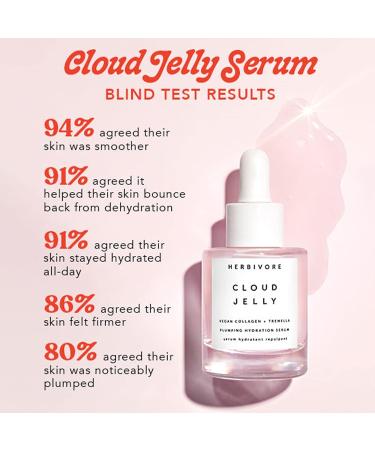 Herbivore Botanicals Cloud Jelly Plumping Face Serum with Vegan Collagen - Clean Natural Skincare 1 Fl Oz - Buy Online on GoSupps.com