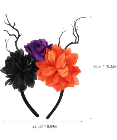 Holibanna Deer Antler Flower Headband Halloween Antler Flower Branches Crown Prop Deer Horns Headpieces for Halloween Christmas Cosplay Party Costume Accessories - Buy Online on GoSupps.com