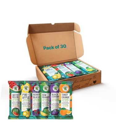 Vegan Plant Pea Protein Isolate Powder | Dairy Gluten Allergen & Soy Free No Added Sugar | Pineapple Black Currant Berry Blast Watermelon Raw Mango & Orange | Pack of 30 Multipack_30 23 g (Pack of 30)