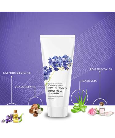 Aroma Magic Aloe Vera Facial Cleanser - Hydrating Soothing & Deeply Cleansing Soap-Free Cleanser for Dry Skin | 3.52 Oz/100g - Buy Online on GoSupps.com