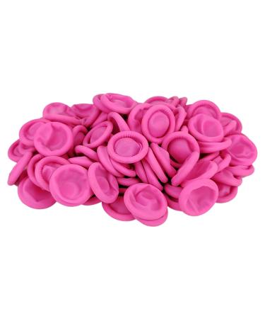 100 Pcs Finger Protectors Finger Covers Latex Anti-Static Finger Tip Rubber Protect Keeping Dressing Dry and Clean (100 PCS Pink) 100 PCS Pink