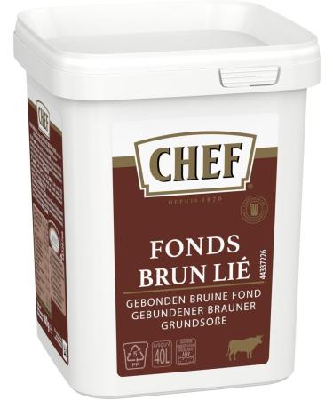 CHEF Dehydrated Brown Bonded Fund - Dehydrated Funds - Sauces Meat Funds - 600g Pot for 15L to 40L of Funds - Buy Online on GoSupps.com