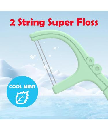 Buy Twin Line Dental Floss Picks - Mint Flavor 300 Count - No Shred Travel-Friendly Fresh Breath Anytime - Pink (3 Pack) - International Shipping Available - Buy Online on GoSupps.com