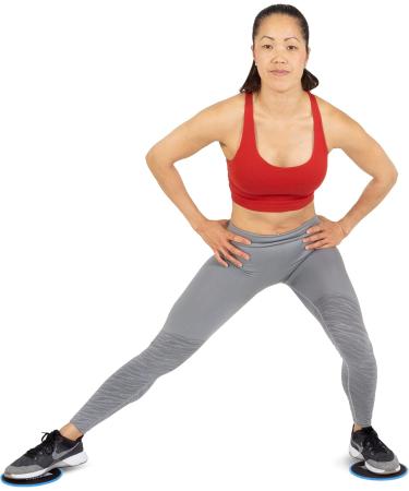 Prosourcefit Core Sliding Exercise Discs - Dual Sided Sliders for Home & Gym Workouts | Full Body Exercise 2 Set Blue - Buy Online on GoSupps.com