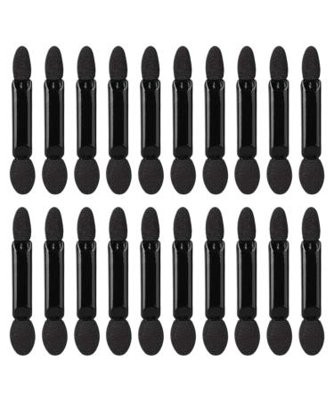 20 Pieces Eyeshadow Applicator Black Sponge Eyeshadow Brushes Makeup Applicator Brushes Professional Makeup Brush Applicator Beauty Makeup Tool