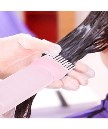 UNVOJL 2 Pack Root Comb Applicator Bottle Hair Dye Bottle Shampoo Brush Applicator Containers for Home Salon Comb Applicators (Pink) - Buy Online on GoSupps.com