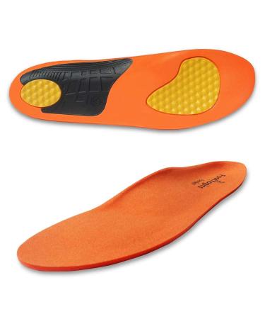 Footlogics Full-Length Soccer & Football Orthotic Shoe Insoles with Arch Support for Heel Pain  Ball of Foot Pain (Metatarsalgia)  Flat Feet - Pair  L L (Men's 10-11.5  Women's 11.5-13)