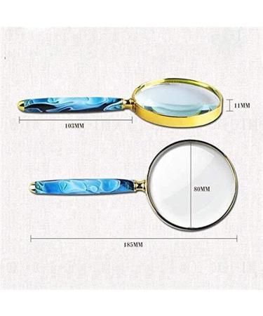 Magnifiers 10X Handheld Portable Magnifying Glass Hd Lens for Book Reading Jewelry Identification Watches DIY Crafts Carving and Repair Lofty Ambition - Buy Online on GoSupps.com