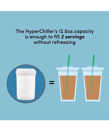HyperChiller HC2 Patented Iced Coffee/Beverage Cooler, NEW,  IMPROVED,STRONGER AND MORE DURABLE! Ready in One Minute, Reusable for Iced  Tea, Wine