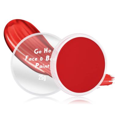 Go Ho Red Face Body Paint Makeup Professional Water Based Creamy to Gel Body Painting Single Palette for Cosplay SFX Costumes Festivals Halloween Makeup 25g - Buy Online on GoSupps.com