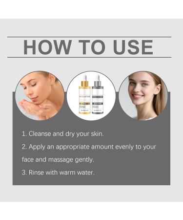 S rum exfoliant au riz noir et au riz blanc - Duo exfoliant doux pour le visage et le corps minimise les pores et hydrate en profondeur limine les cellules mortes de la peau 30ml (2 bouteilles) - Buy Online on GoSupps.com