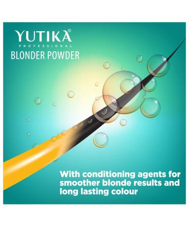 Yutika Professional Blonder Bleach Powder | Hair Lightener for Highlights | Lifts Up to 8 Levels | 2.11 oz (60g) - Shine Bright with Blonde Radiance - Buy Online on GoSupps.com