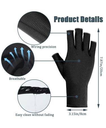 Hsathoac Manicure Gloves UV Protection Nail Art Skin Care UV Shield Gloves Professional UPF50+ UV Protection Gloves for Gel Nail Lamp Anti UV Gloves for Protect Hands from UV Light Lamp Dryer - Buy Online on GoSupps.com