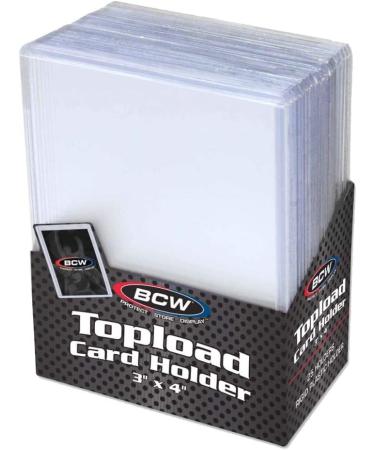 BCW Topload Card Holders for Standard Trading Cards (3x4, 20pt) - 100 Count - Buy Online on GoSupps.com