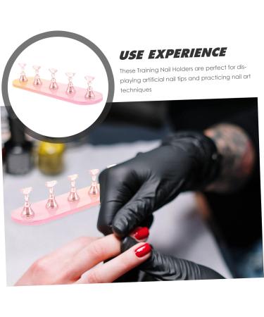 DRESSOOS 1 Set Nail Practice Holder Manicure Nail Display Nail Art Beauty Nail Display Creative Nail Stands Practice Nail Racks Creative Nail Racks Beauty Nail Stands Training Nail Display - Buy Online on GoSupps.com