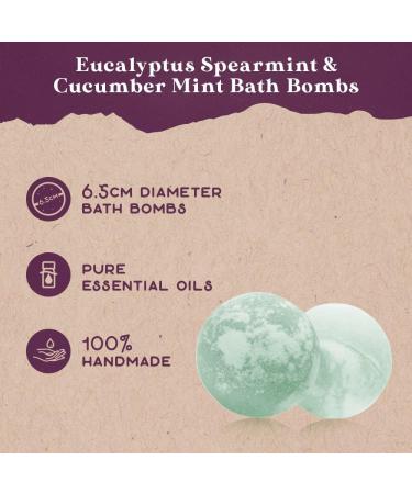 Purple Canyon Bath Gift Set for Women - Revitalizing Eucalyptus Spearmint & Cucumber Mint Self-Care | International Shipping Available - Buy Online on GoSupps.com