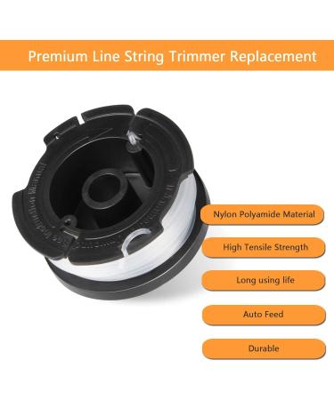 MOLIK Trimmer Spool for Black+Decker AF-100 String Trimmer Edger - 240ft 0.065 Line Replacement Spool - 6 Pack with Spool Cap and Spring - Buy Online on GoSupps.com