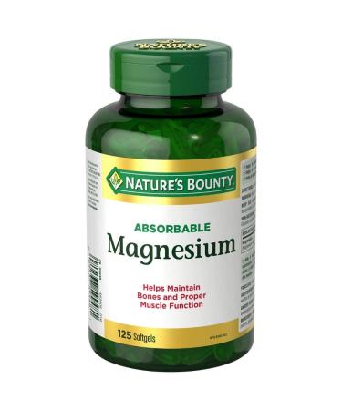Nature's Bounty Absorbable Magnesium 125 Liquid Softgels Capsules - Buy Online on GoSupps.com