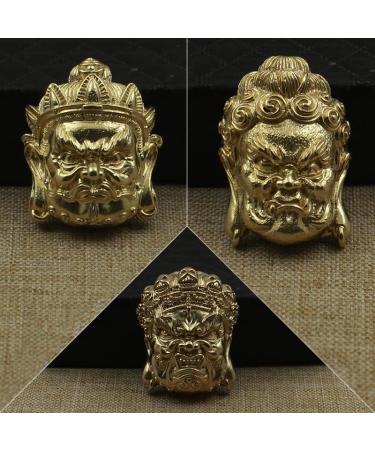 1Pcs Pure Copper Buddha Statue Heads Outside The Factory Buckle Wallet Bag Leather Suitcase Bag( B)/10442 - Buy Online on GoSupps.com