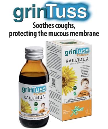 Aboca GrinTuss Pediatric Syrup 180g - Natural Relief for Children - Buy Online on GoSupps.com