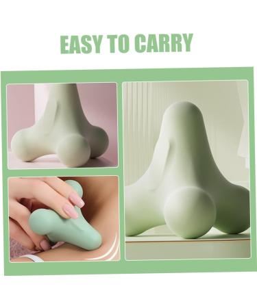 Healeeved Yoga Ball 2-Pack | Deep Muscle Massage Balls for Fitness & Back Relief | TPE Massage Balls for Neck & Fascia | 7.50x7.80cm - Green - Buy Online on GoSupps.com