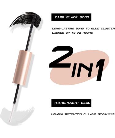 120PCS 3D Individual Cluster Eyelashes Kit - Natural Look D Curl Reusable Fluffy Extensions with Applicator and Bond - DIY Mix 10-16MM Lash Extension Set - Buy Online on GoSupps.com