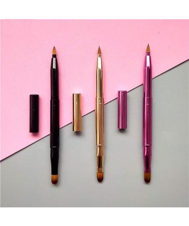 Beaupretty Double-Sided Lip Brushes - Travel Pin Brush Set for Women | 3 Pieces in Gold Purple & Black | Perfect Lipstick & Gloss Makeup Tool - Buy Online on GoSupps.com