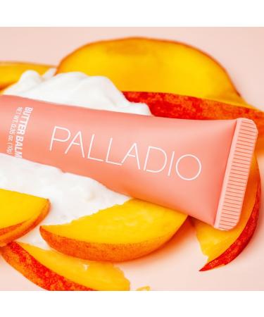 Palladio Butter Balm - Hydrating Lip Balm with Sheer Tint Aloe Peptides Shea Butter and Vegan Formulation for Instant Moisture Shine and Soothing Lip Care Peaches & Cream - Buy Online on GoSupps.com