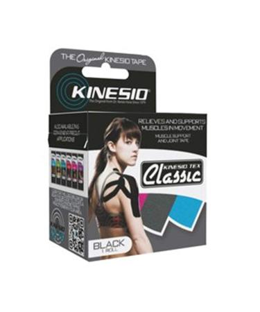 Kinesio Kinesio Tape, Tex Classic, 2" X 4.4 Yds, Black, 1 Roll 1 Count (Pack of 1)