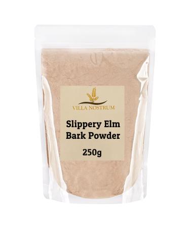 Slippery Elm Bark Powder 250g (Inner Bark) by Villa Nostrum Digestive Health Support Helps Soothe The Throat and Coughing No Irradiated - Buy Online on GoSupps.com