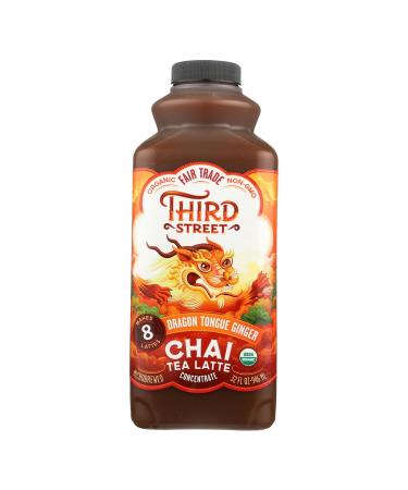 Third Street Chai, organic, Conc ,Dragon Tongue Ginger, Pack of 6, Size - 32 FZ, Quantity - 1 Case6