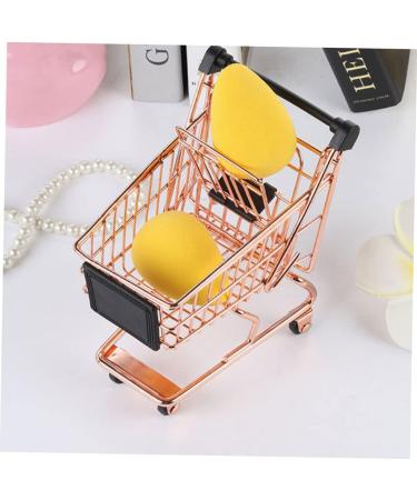 FRCOLOR Rose Gold Makeup Products Storage Rack & Trolley | Trendy Iron Clothes Drying Cart - 12x10.5x8 CM - Shop Internationally - Buy Online on GoSupps.com