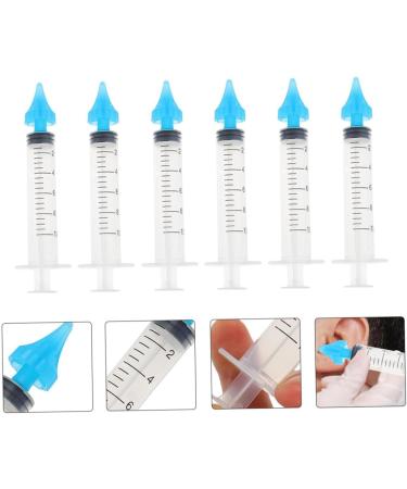 COLLBATH 6Pcs Ear Wax Syringe Precision Measuring Ear Irrigators for Home and Salon Use Lightweight Compact Design with High-Elastic for Smooth Liquid Control and Dosage Accuracy - Buy Online on GoSupps.com