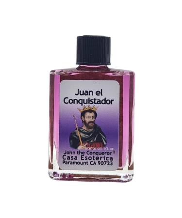 John The Conqueror Oil (Juan el Conquistador Aceite) Spiritual Anointing Oil by CASA ESOTERICA MAGICK SPACE-0.5 FL OZ (1 Pack)
