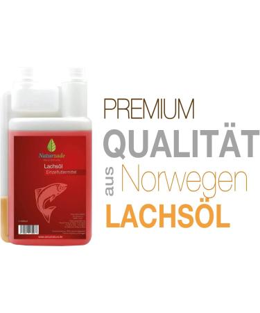 Naturzade Salmon Oil - Horse / Dog Food - 1 Litre - Buy Online on GoSupps.com