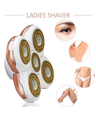 AHUADA Women's Electric Shaver Replacement Heads - 5 Legs Hair Removal Razor Blades - Buy Online on GoSupps.com