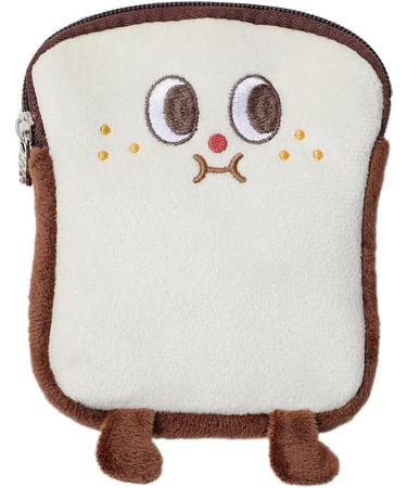 Plumdrop Nette Toast Reusable Sanitary Pad Bag | Eco-Friendly Organizer for Women | Brown Storage for Napkins & Make-Up - Buy Online on GoSupps.com