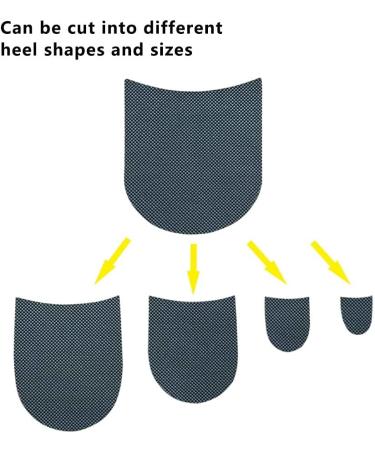 UNIKSTEP 2 Pairs Shoe Heel Pads - 3.5mm Rubber Thickness, Anti-Slip Cushion & Protector Kit - Buy Online on GoSupps.com