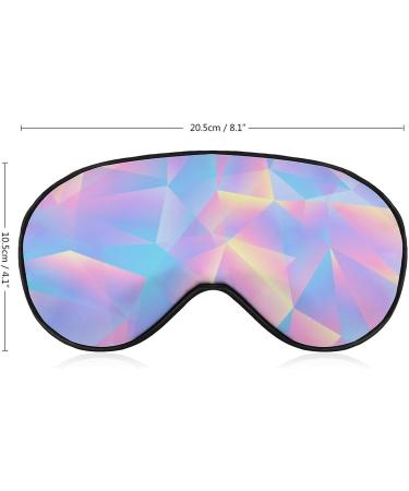 Retro 80s Style Triangular Pastel Sleep Mask - Adjustable Strap, Blocks Light - for Men and Women - Buy Online on GoSupps.com