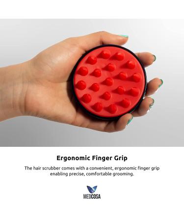 Medcosa Hair Brush | Scalp Massager & Shampoo Scalp Exfoliator | Detangles Hair & Dislodges Dandruff - Buy Online on GoSupps.com