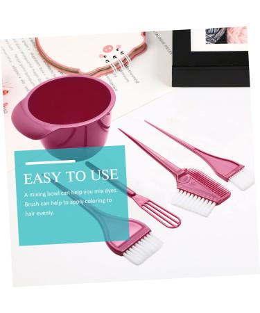 1 Set Hairdressing Tool Whisk Hair Dye Hair Set Dye Set for Hair Dye for Highlighting Hair Dye Mixer for Hair Colour Mixing Bowl 21X3.5X0.5CM red - Buy Online on GoSupps.com