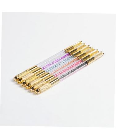 Mikinona Embroidery Pencil Eyebrow Pencil Embroidery Tools Eyebrow Marker Pen Beauty Pen Double Head Suite 13.5x0.8cm Black - Buy Online on GoSupps.com
