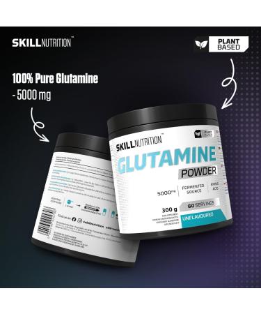  SKILL NUTRITION Glutamine Powder Unflavoured - 300g - Buy Online on GoSupps.com