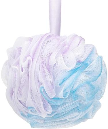 Exfoliating Bath Loofah Sponge - Shower Pouf Mesh Body Scrubber for Deep Clean - 60g - Buy Online on GoSupps.com