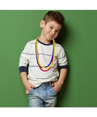 Sensory Kids Chew Necklaces (6 Pack) - Durable Teething Necklace for Autism ADHD - Chewlery Nail Biting Treatment - Buy Online on GoSupps.com