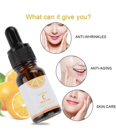 Natudeco 10ml Vitamin C Serum Natural Face Serum Skin Brightening Serum for Wrinkles Firming Smooth Uneven Dark Spot Brightening Skin Care Product - Buy Online on GoSupps.com