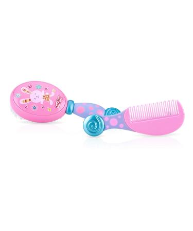 Nuby Brush and Comb Set - Varied Colors for Baby Grooming - Buy Online on GoSupps.com